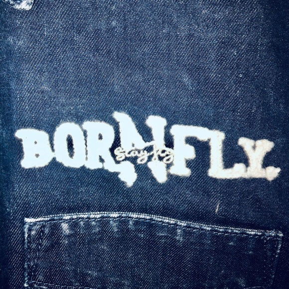 Born fly denim short sleeve shirt - Picture 2 of 5